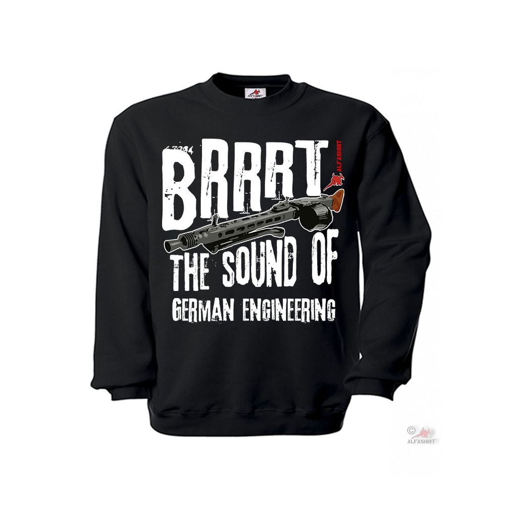 BRRRT the sound of German Engineering MG43 Machine Gun MG42 Sweater # 27159