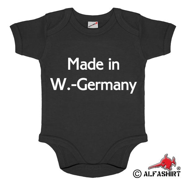 Baby Romper Made in W-Germany Body West Deutschland Germany BRD #16227