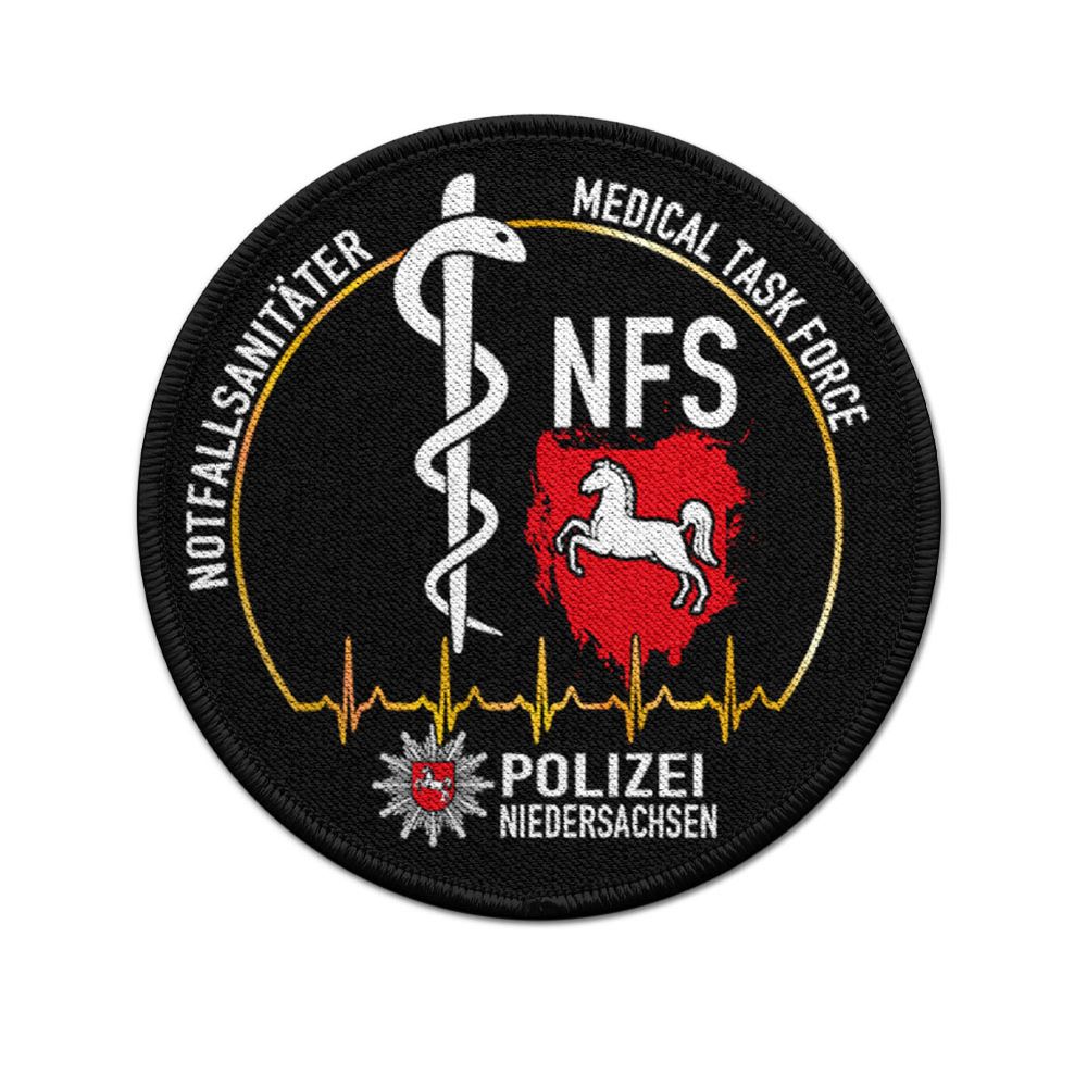 9cm Patch NFS Police Lower Saxony Medical Task Force #42246
