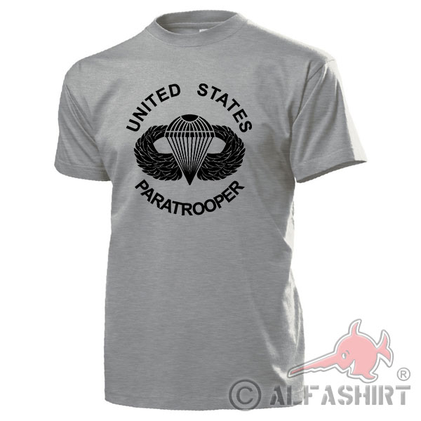 United States Paratrooper Airborne US Army Fallschirmjäger Wappen T Shirt #17857