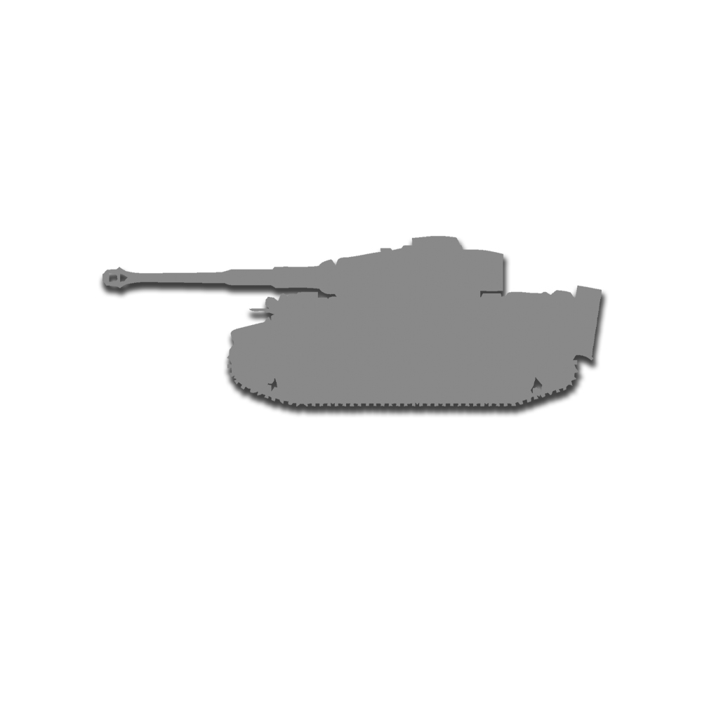 Tiger tank sticker WW2 Tiger tank outline Germany 15x5cm # A5553
