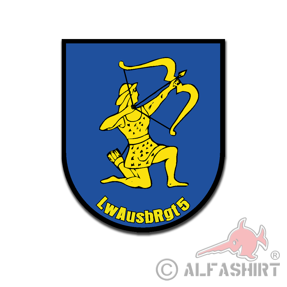 LwAusbRgt 5 Air Force Training Regiment German Air Force 6x7cm # A5781