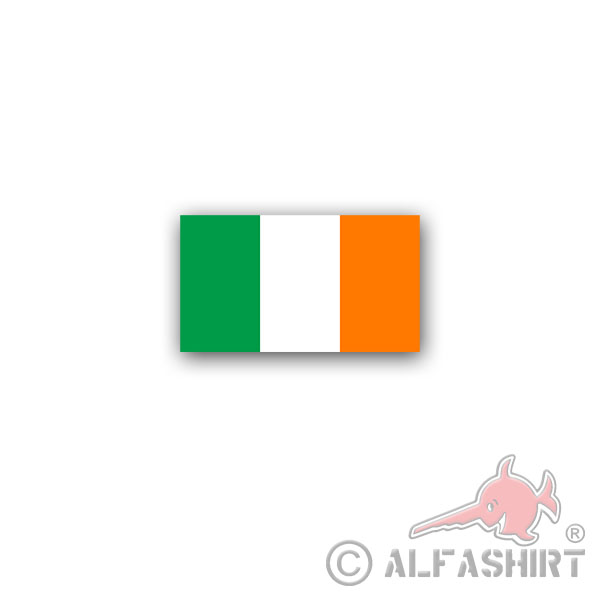 Sticker Ireland Flag Éire Ireland Island State Dublin 12x7cm A2959