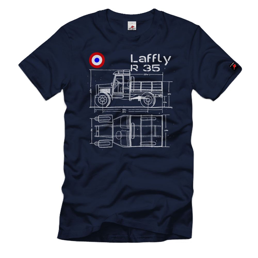 Laffly R 35 Französischer Transporter LKW Pritsche Paris Bauplan T Shirt #32718