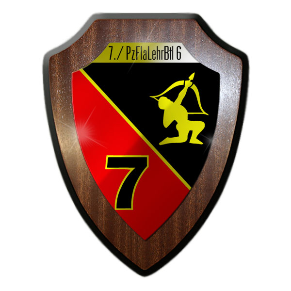 Wappenschild 7 PzFlaLehrBtl 6 Panzerflaklehrbataillon Todendorf Bundeswehr#21681