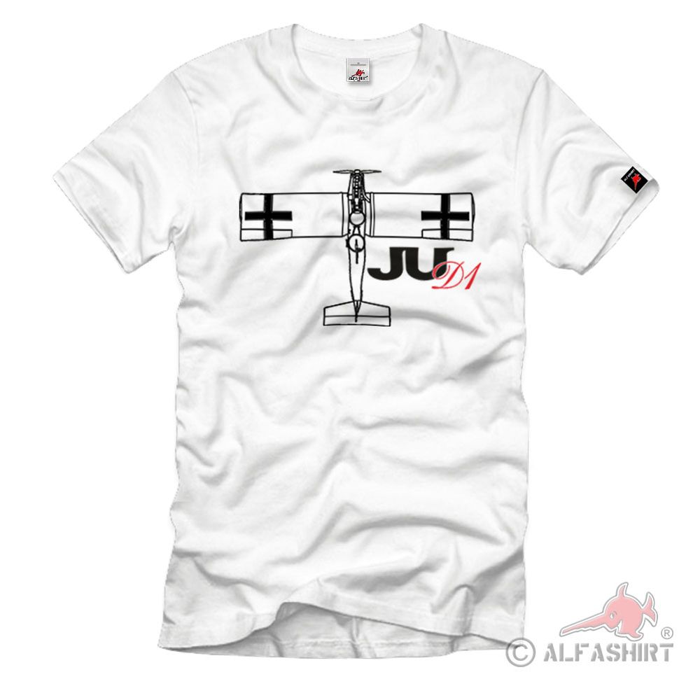 Ju D1 Oben Aufklärungsflugzeug WK1 Ganzmetallflugzeug - T Shirt #1059