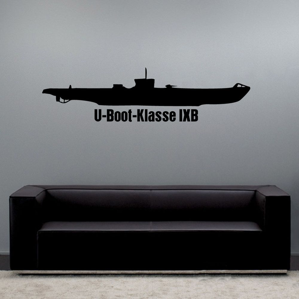 Wall decal submarine class IXB U103 - U111 U122 - U124 training #A6214