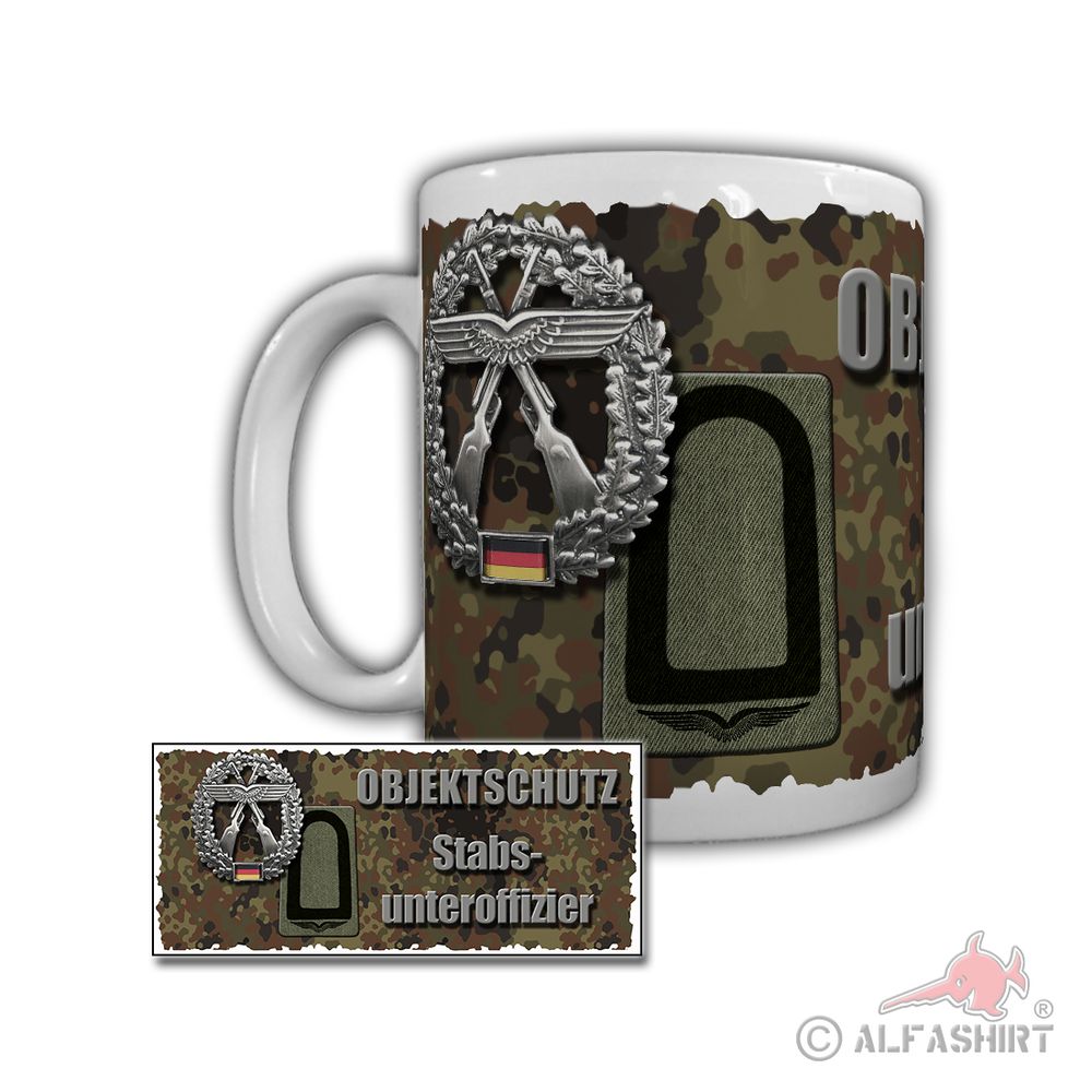 Objektschutz Stabsunteroffizier Objektschutzbataillon Luftwaffe Tasse #29231