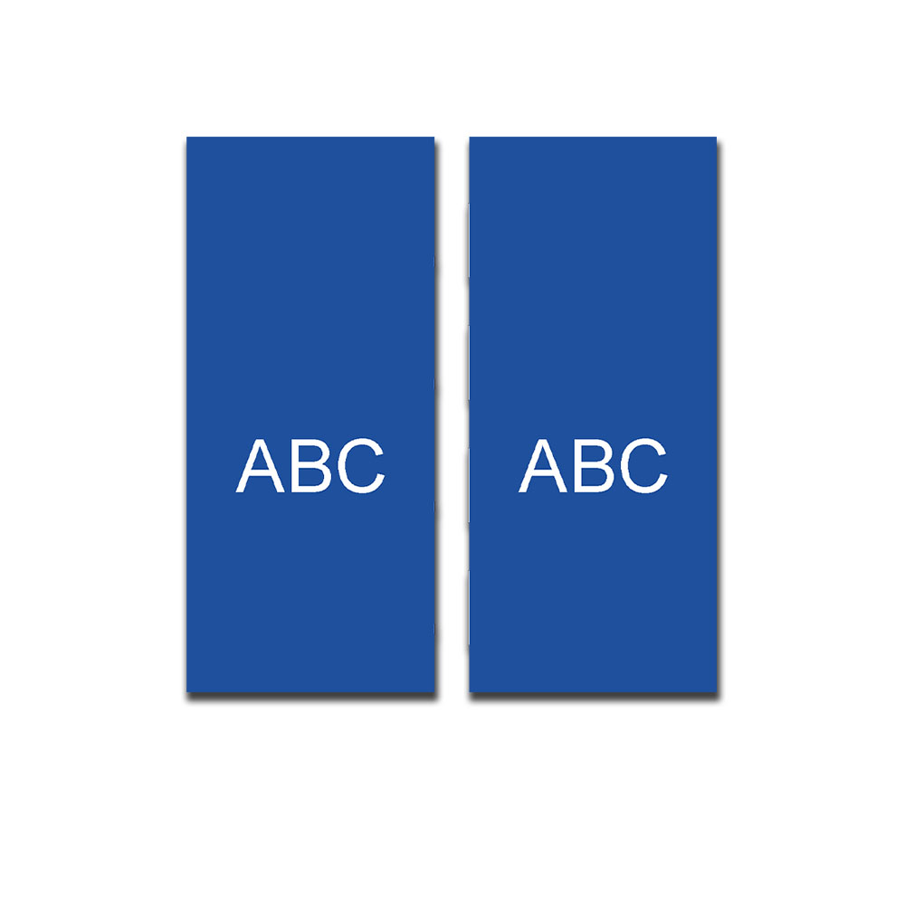 EU license plate sticker, personalizable country code DIN 2x 4x9cm # A5912