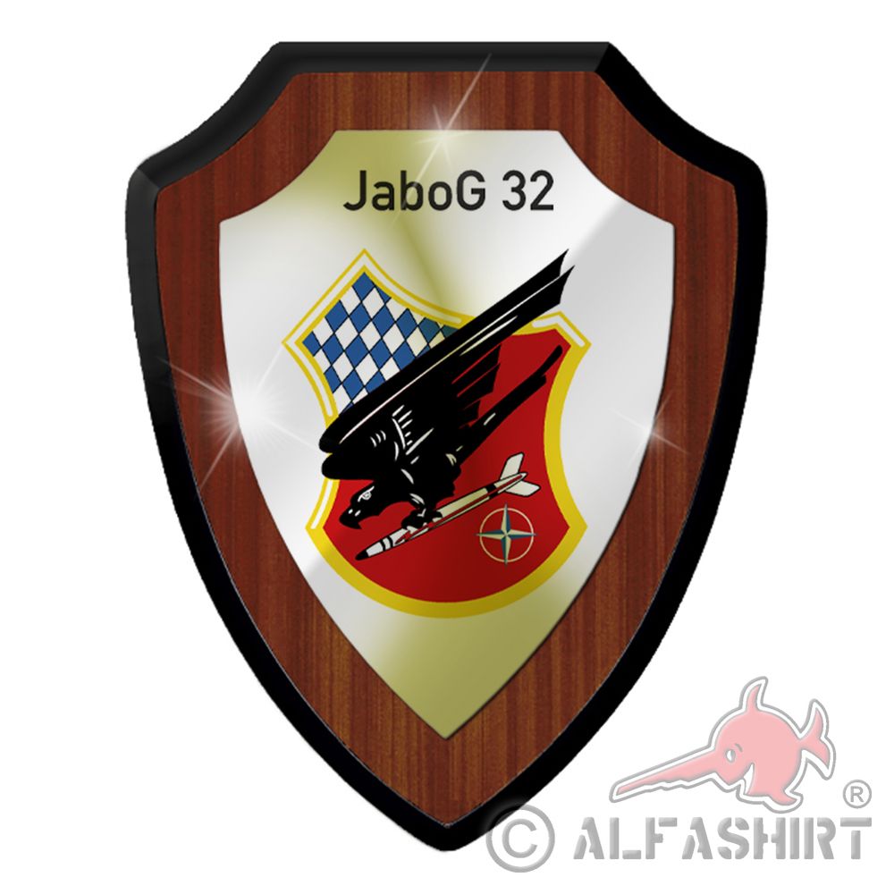 Heraldic shield JaboG 32 fighter-bomber squadron Luftwaffe Bundeswehr # 37499