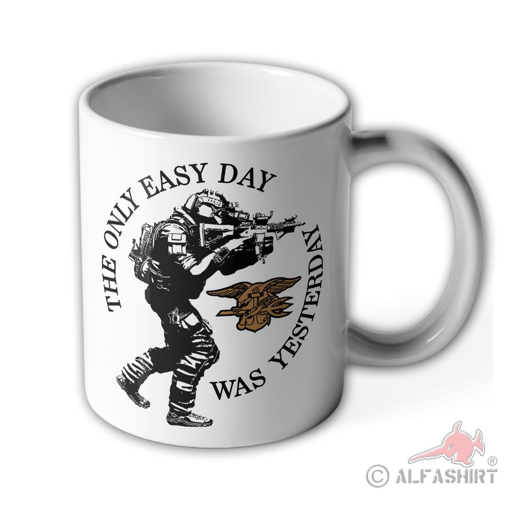 Tasse The only easy Day was Yesterday US Navy Seals USA Kaffee Becher #36672