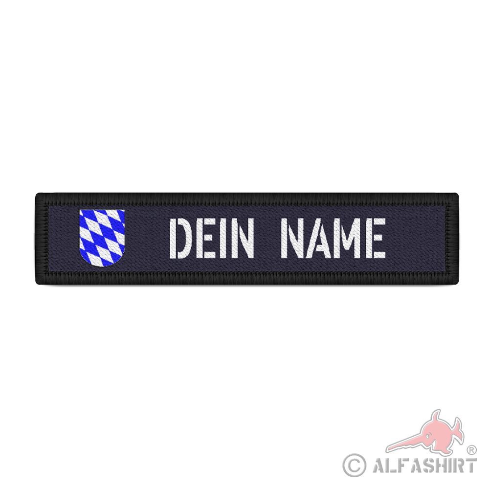 Patch Personalisiert Namens-Schild Bayern  Streifen Bavaria #37678