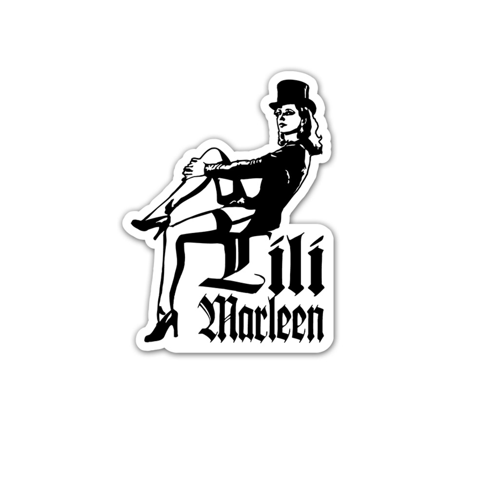 Lilli Marleen Aufkleber Figur Frau Person Soldatenlied Schlager 15x11cm  #A5854