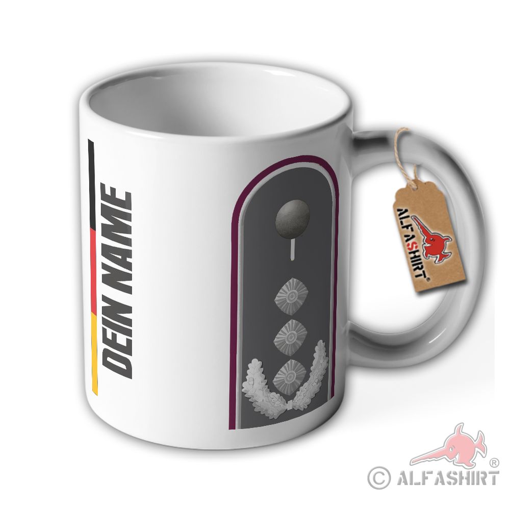 Tasse Oberst Bundeswehr Schulterstück Dienstgrad BMVg Personalisiert #37486