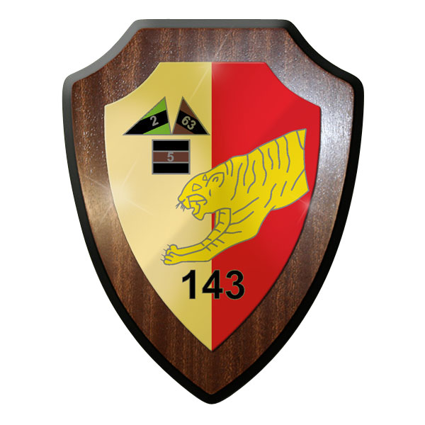 Wappenschild- PzBtl 143 Panzerbataillon Panzer Leo Leopard Bundeswehr #10175 w