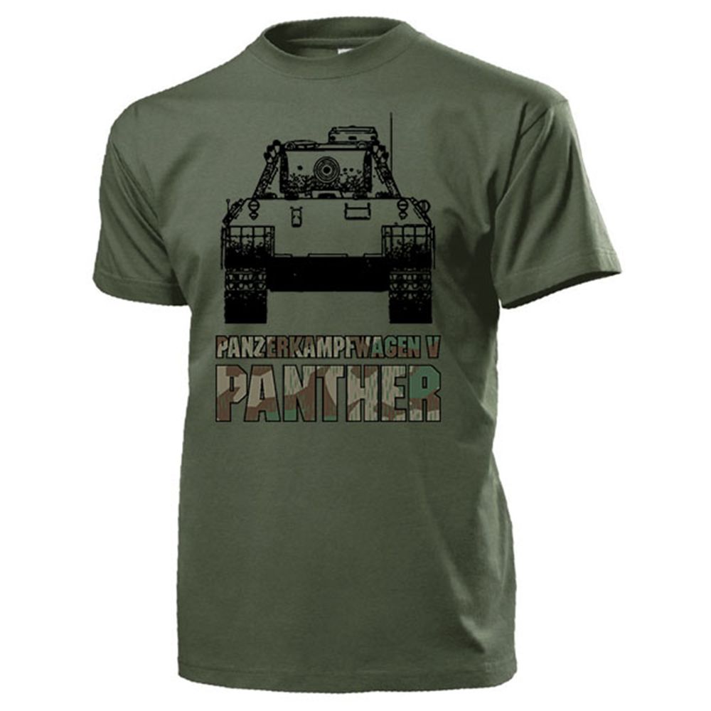 Panther Panzer Panzerkampfwagen V SdKfz 171 Splittertarn Fan - T Shirt #17679
