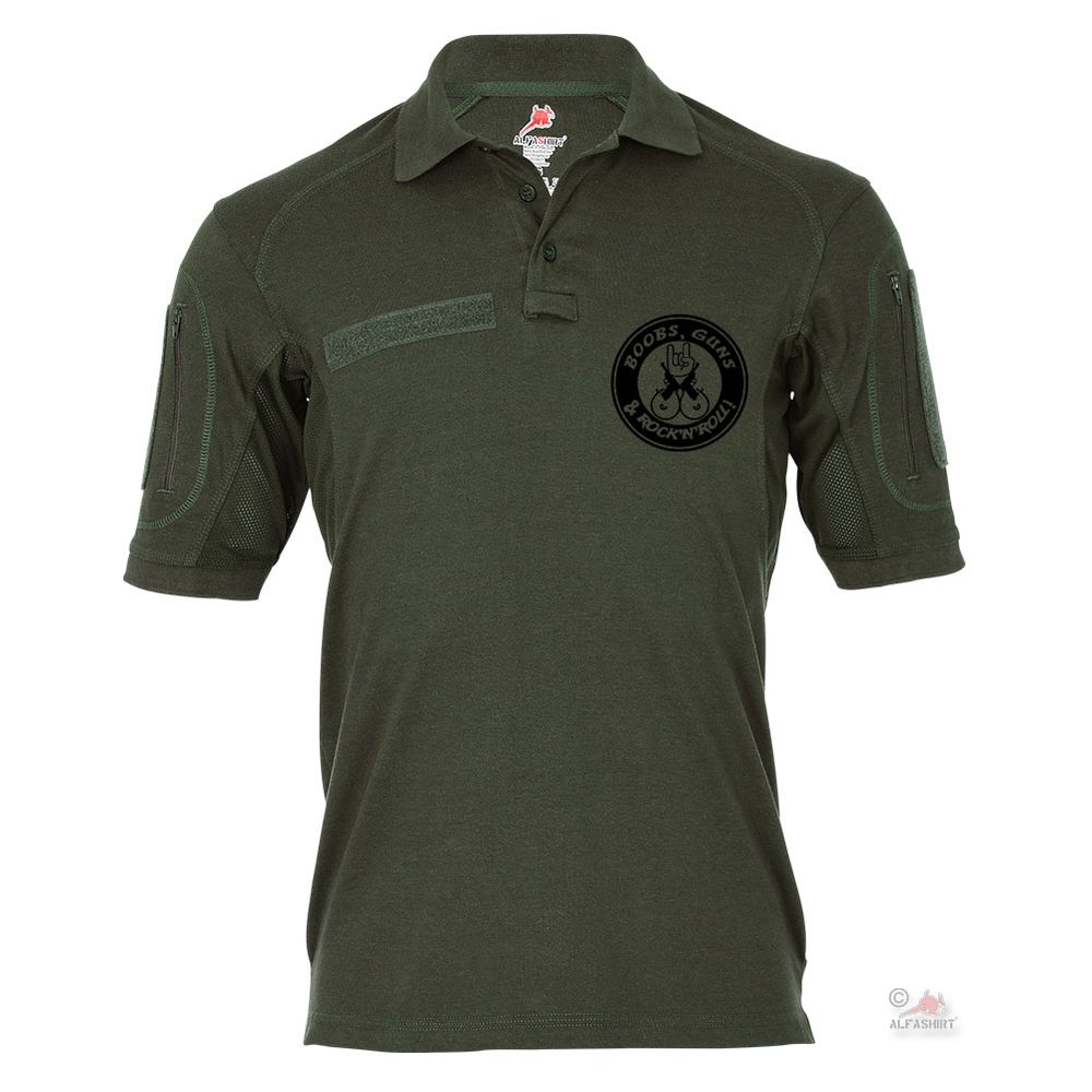 Tactical Poloshirt Alfa - Boobs Guns Rock 'n Roll Humor Fun Waffen Humor #19147 Tactical Poloshirt Alfa - Boobs Guns Rock 'n Roll Humor Fun Waffen Humor #19147