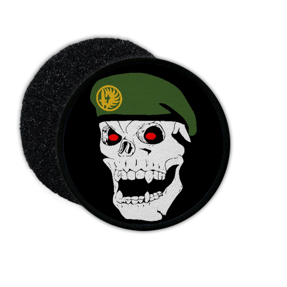 Patch Barett Fremdenlegion Schädel Totenkopf Einheit Abzeichen 9cm#33942