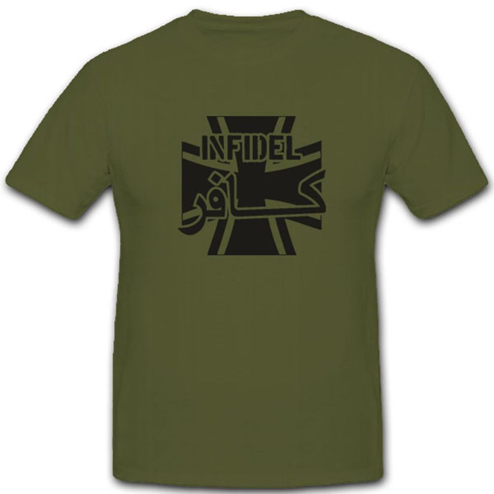 Allied Star Infidel Ungläubig Islam Heiliger Krieg Bw Kreuz - T Shirt #4005