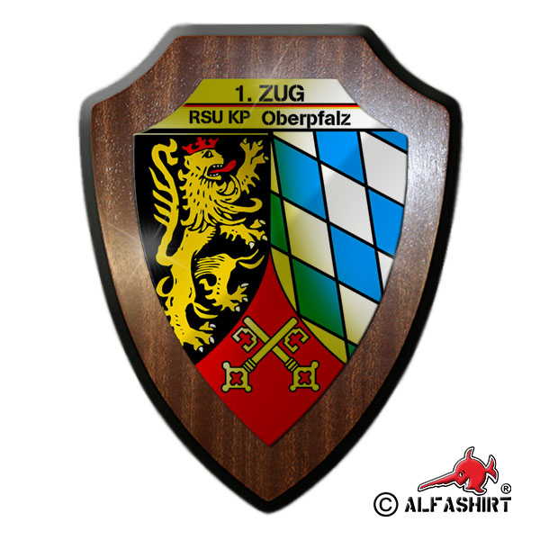 Heraldic shield - RSU Kp Upper Palatinate 1 platoon Company BW Reservist Fuse # 17135
