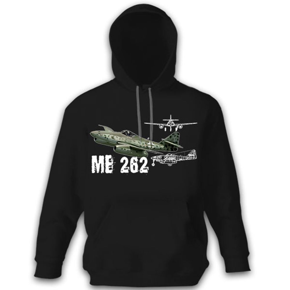 Me 262 Luftwaffe WK 2 Jagdbomber Flugzeug Flieger - Kapuzenpullover Hoodie #8705