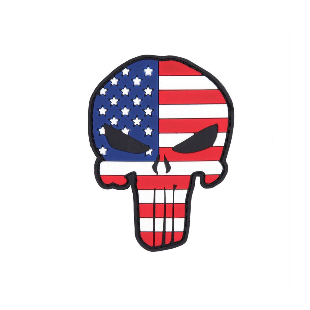 Skull Patch USA  3D Rubber Amerika Amry Navy Seals Skull Militär #22979