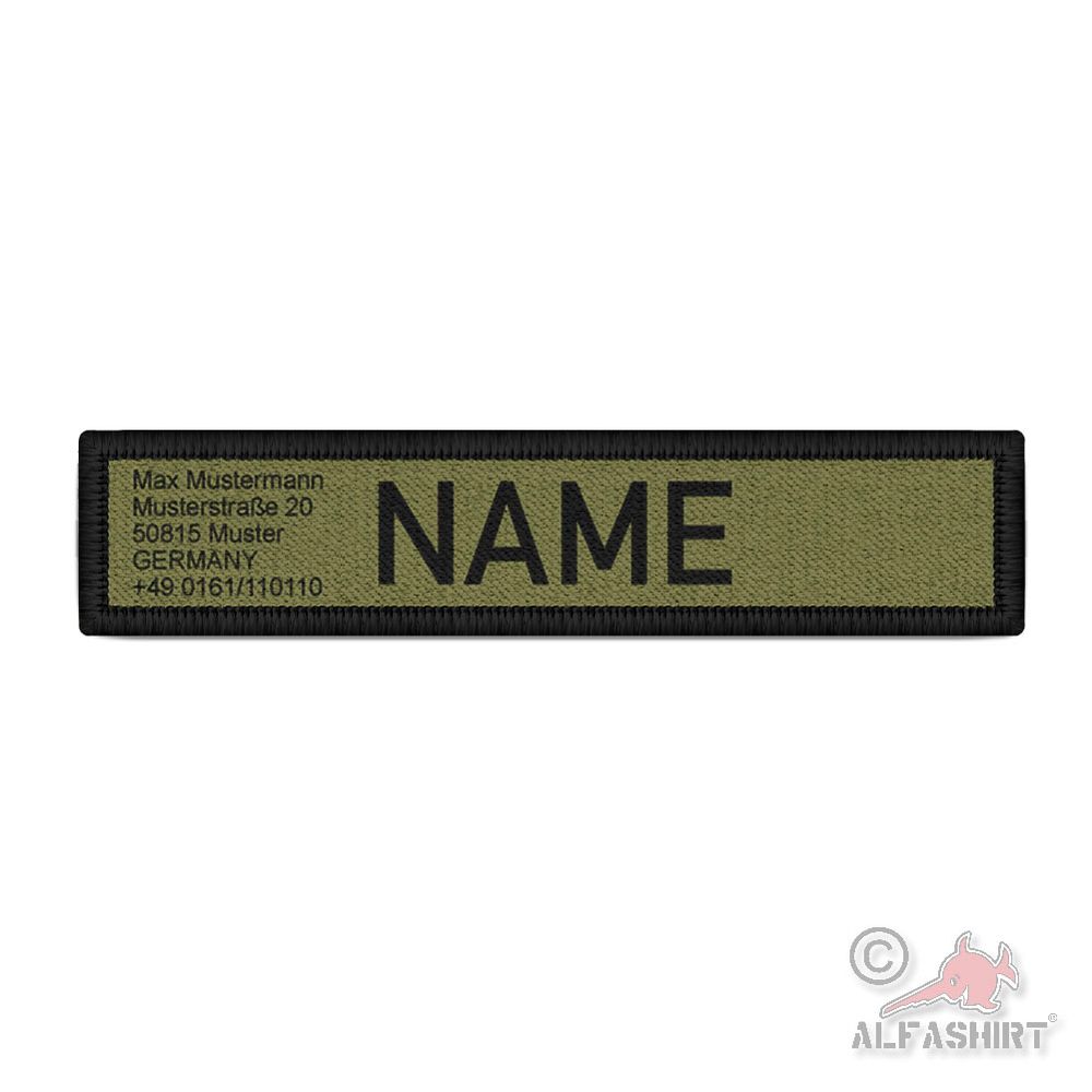 Hunde Namens  Patch mit Infos entlaufen Anschrift Kontakt Adresse #45103