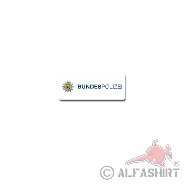 Bundespolizei Typ2 Aufkleber BPOL Bundesrepublik Deutschland 10x4cm#A3724