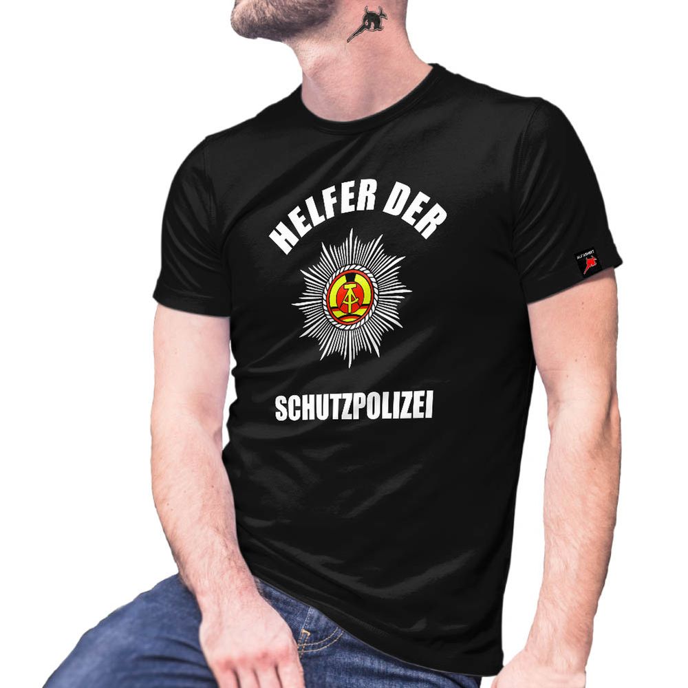 Helfer der Schutzpolizei DDR Ostblock Polizei Dienst Freizeit T-Shirt #30220