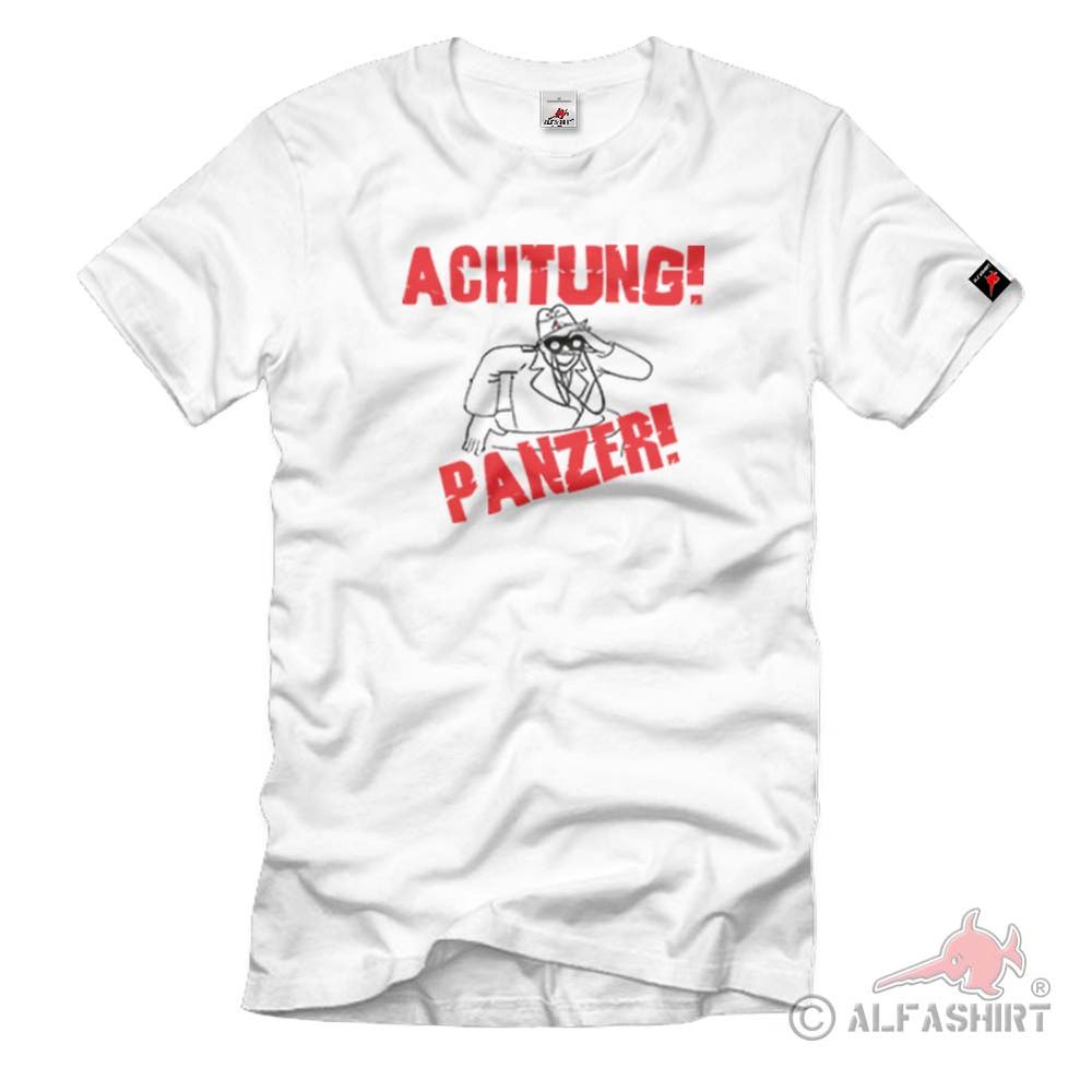 Achtung Panzer Tiger Fibel WH Germany Tank Comic Kommandat T Shirt #1854