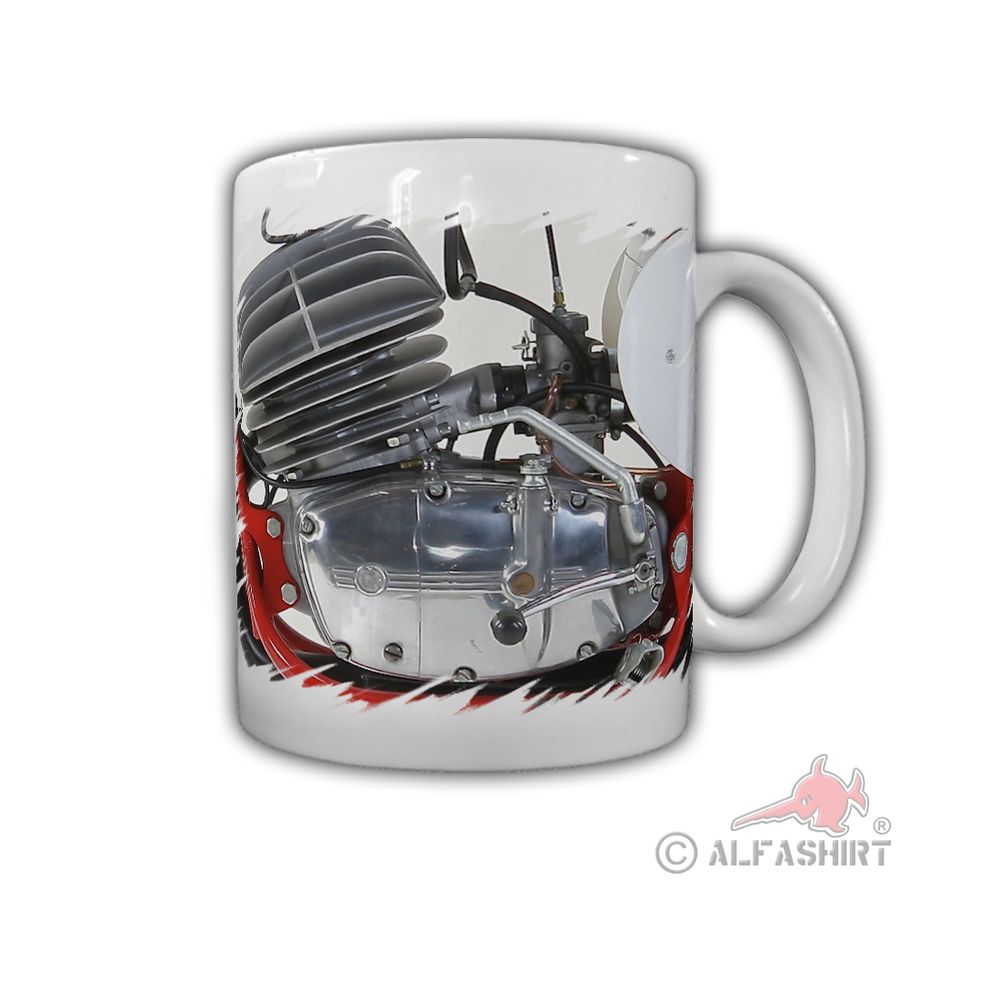 2 Takt Luftgekühlter Rippen Motor Tasse Vintage Motorrad - Tasse #27128