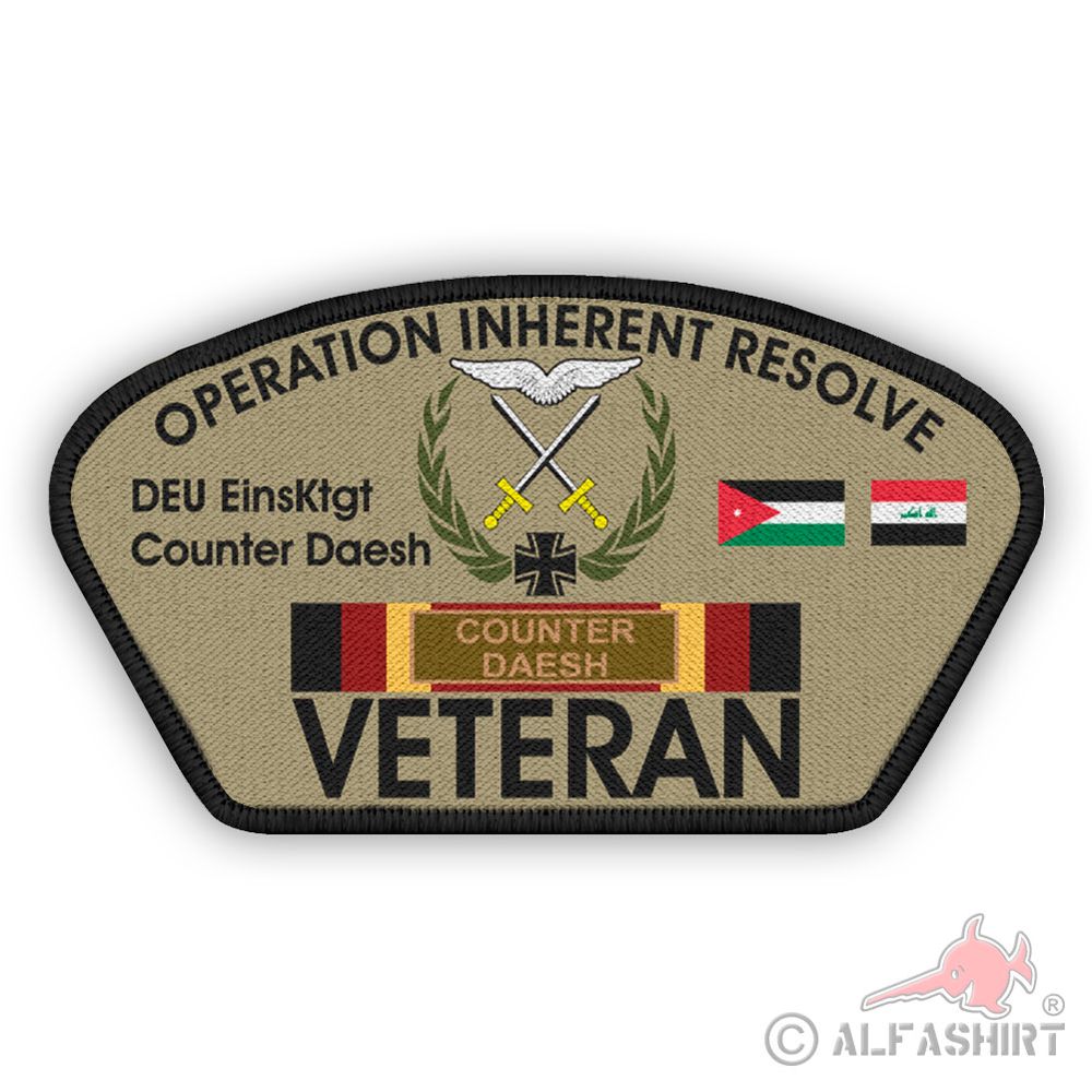 Veteran Patch Inherent Resolve Bundeswehr Operation Counter Aufnäher #45256