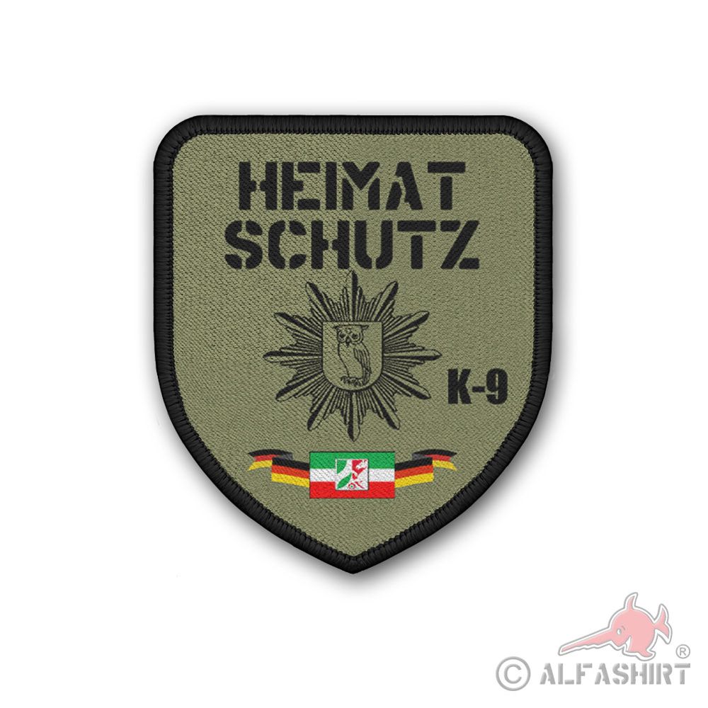 Patch Heimatschutz K-9 Tarn NRW Flagge Deutschland Diensthunde #42314