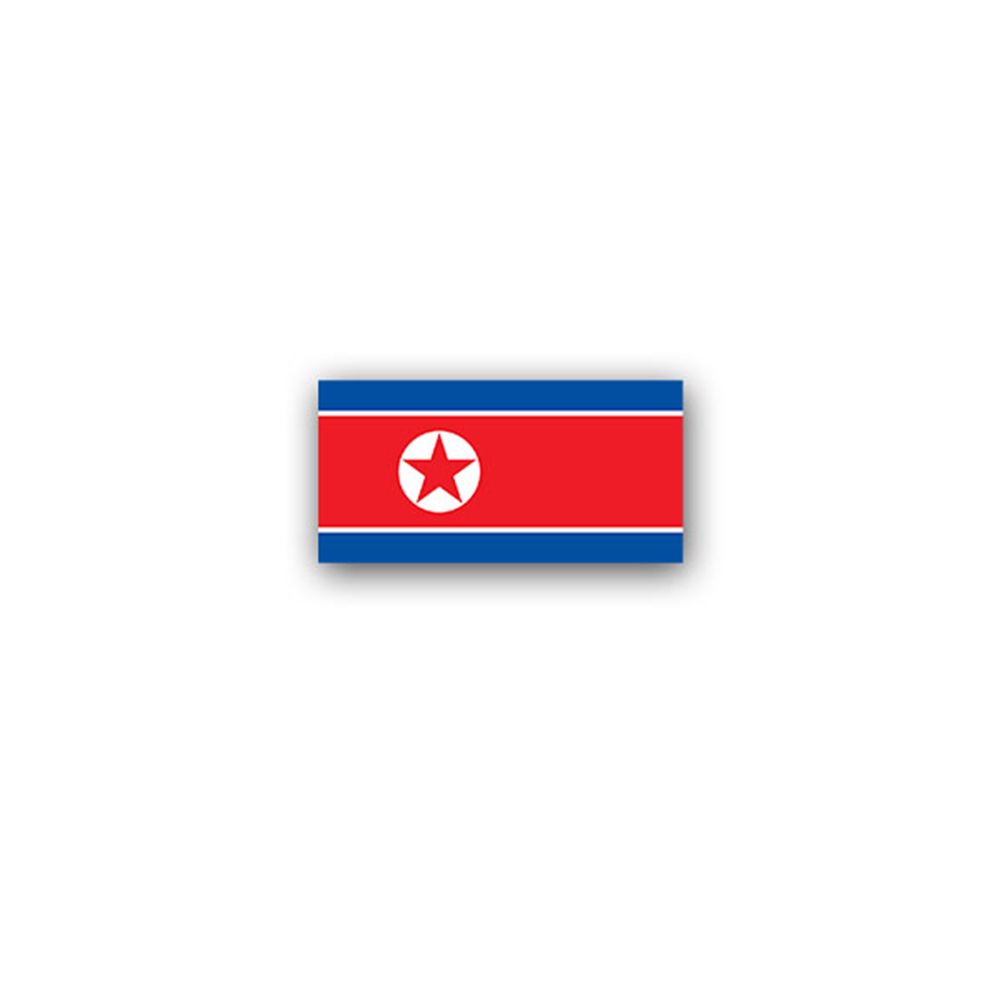 Aufkleber/Sticker Nordkorea Flagge Demokratische Volksrepublik 7x3,5cm A2985