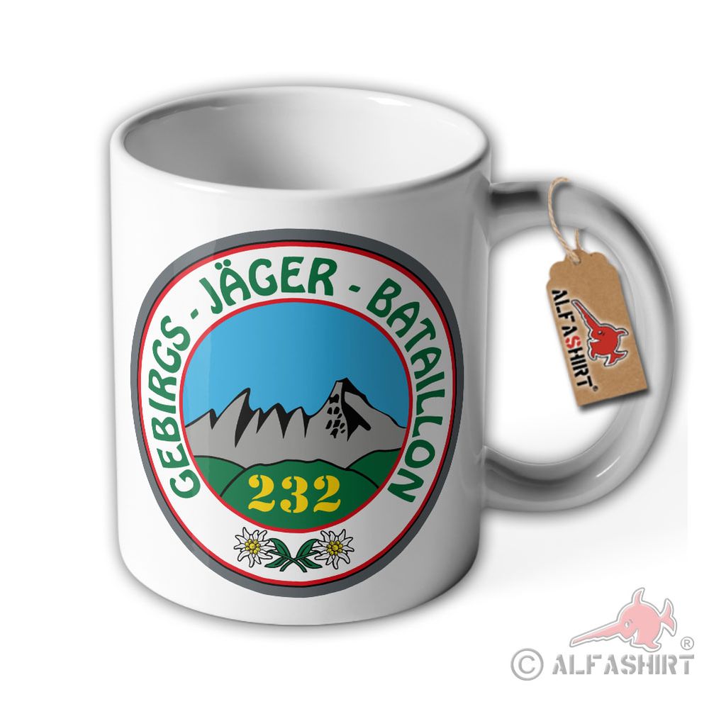 Gebirgsjägerbataillon 232 Bischofswiesen Strub Bayern Gebrigstruppe Tasse #38388