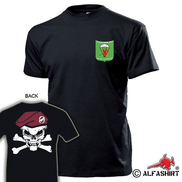 FschJgBtl 261 Skull Lebach Paratrooper Battalion Company T Shirt # 15966