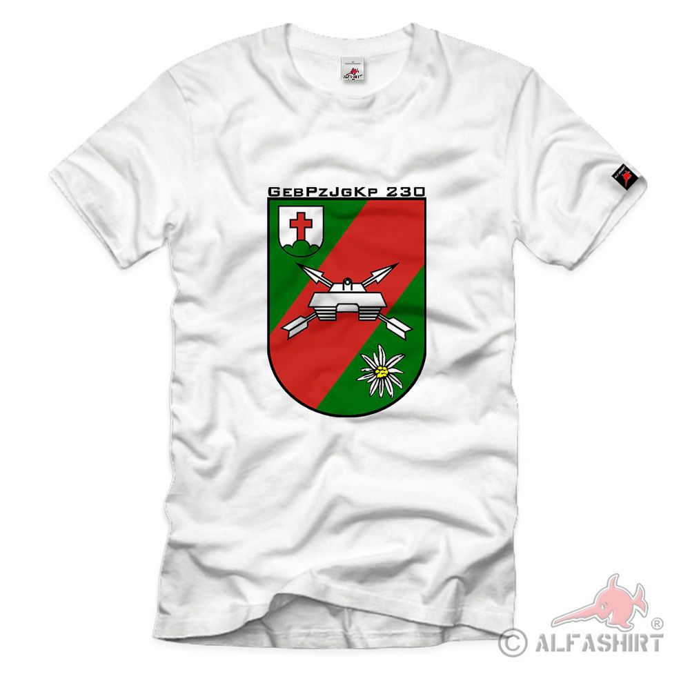 GebPzJgKp Gebirgs Panzer Jäger Kompanie Bundeswehr Heer Wappen - T Shirt #3060
