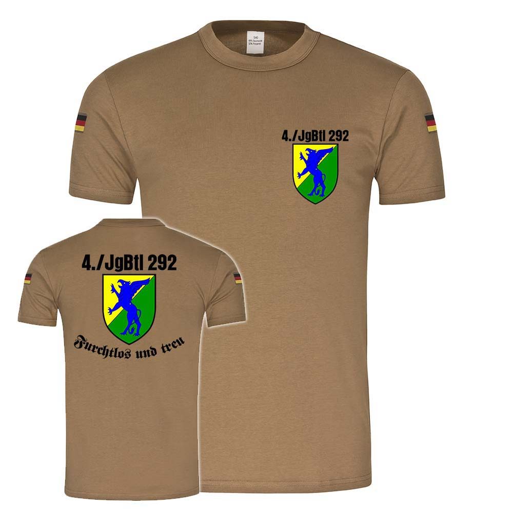 4 JgBtl 292 Furchtlos und treu Tropenshirt Bundeswehr Jäger-Bataillon #24608