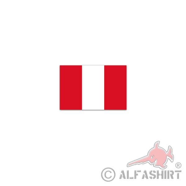 Aufkleber/Sticker Republik Peru Fahne República del Perú Spanien 11x7cm A2955