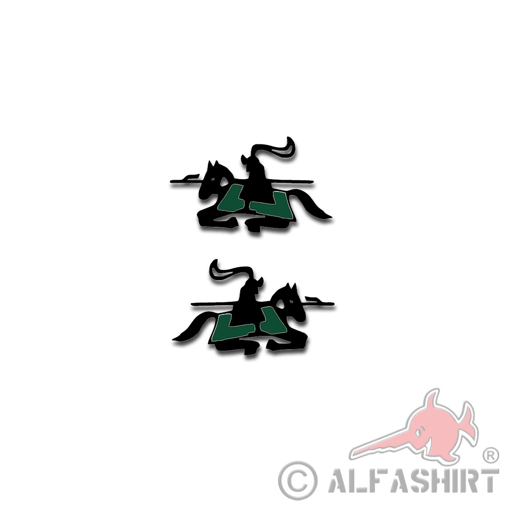 Aufkleber  sPzAbt 505 Ritter grün TYP3 Schwere Panzer-Abteilung 10x6cm #A4818