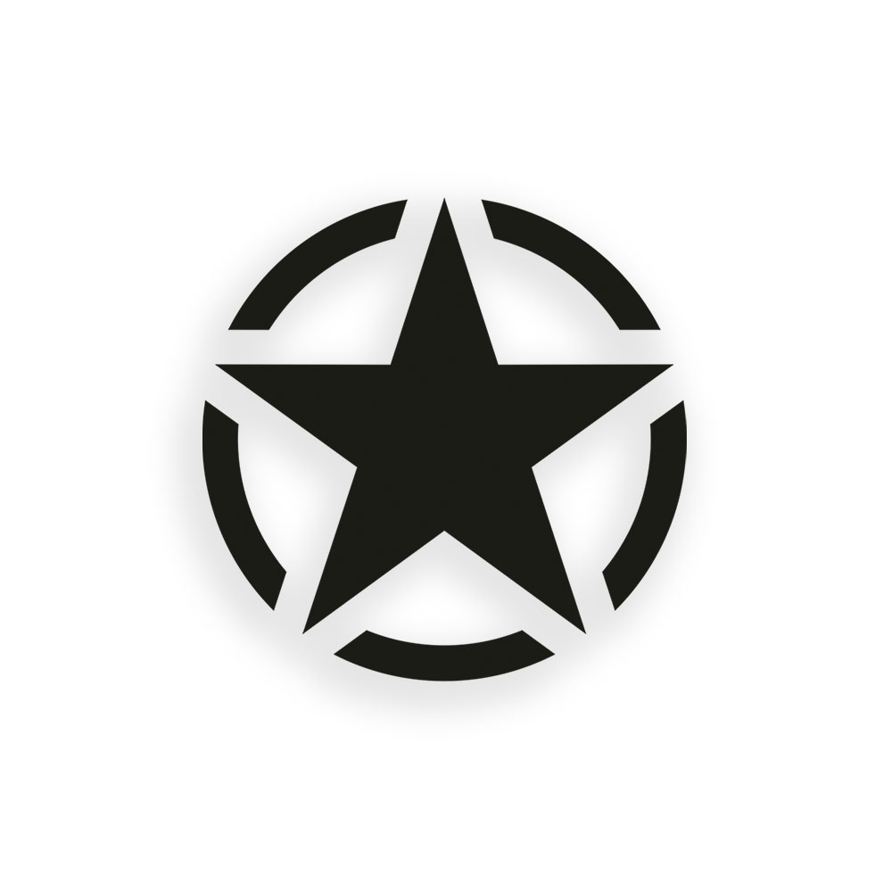 Sticker US Army Star USA Navy USAF Air Force Mariens 10x10cm # A045