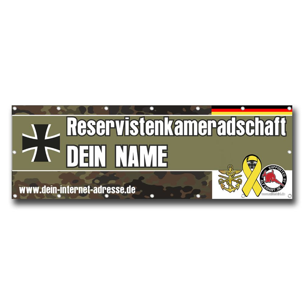 Banner Bundeswehr RK Reservistenkameradschaft Reservist  PVC BW Werbung #24953