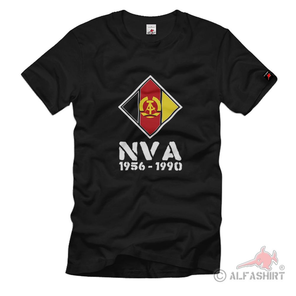 National Defense Army Crest Badge GDR T Shirt # 2081