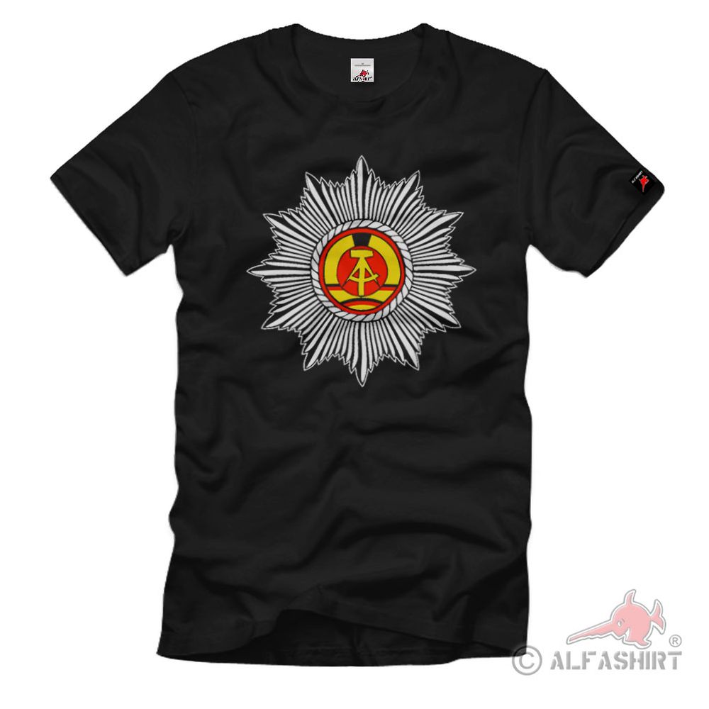 Ddr Gardestern Deutsche Demokratische Republik Polizei Emblem T Shirt #2312