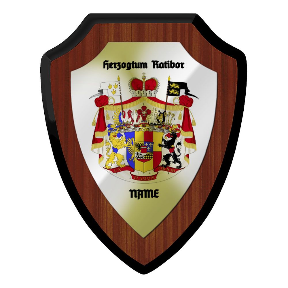 Wappenschild personalisierbar Herzogtum Ratibor Ducatus Ratiboria #46857