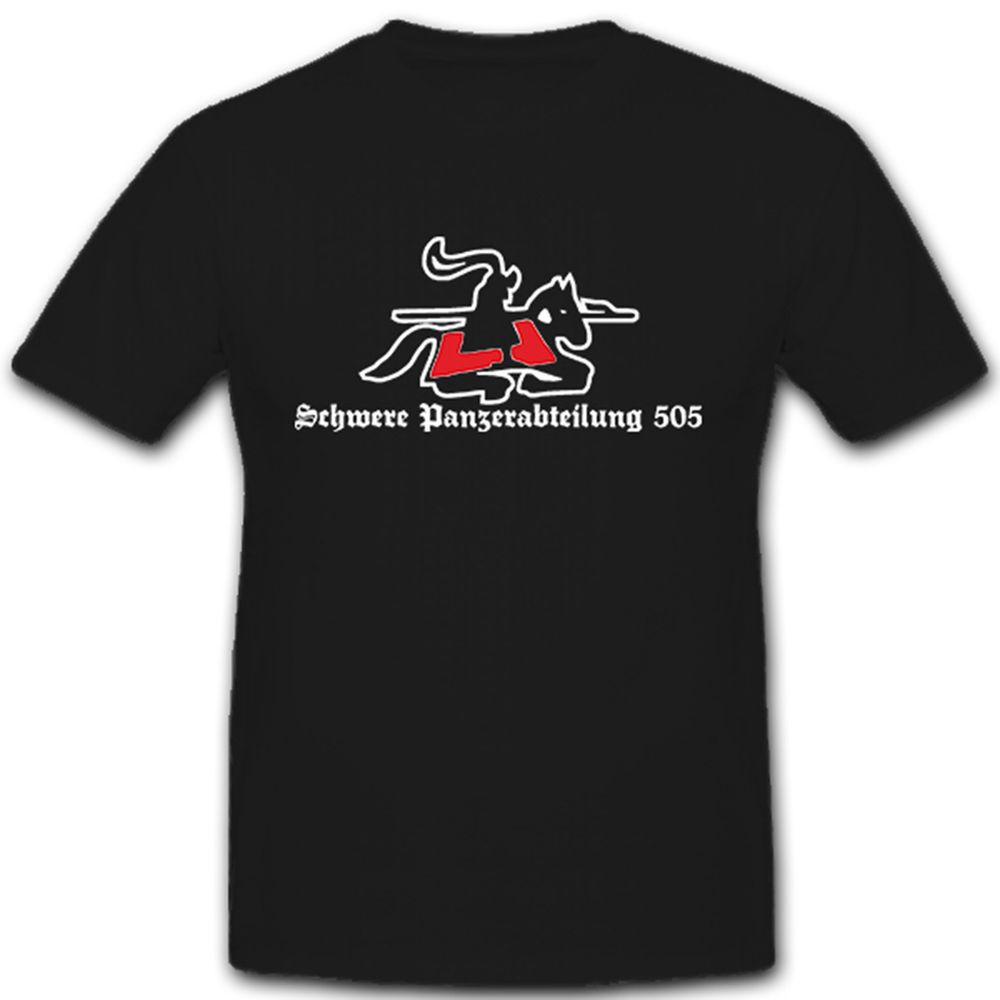 Schwere Panzerabteilung 505 sPzAbt WK 2 Militär Panzer - T Shirt #5389