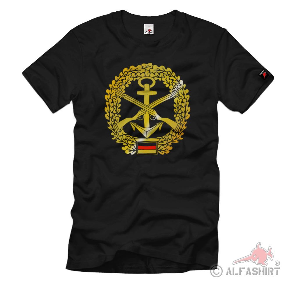 Barettabzeichen Marinesicherung Marineschutz Bataillon Deutschland T Shirt #622