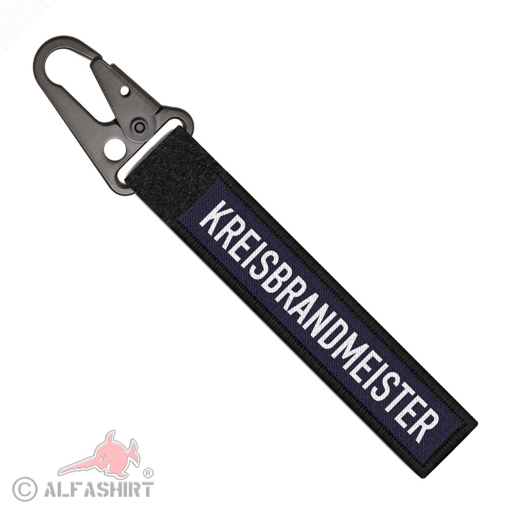 Tactical keychain district fire chief service rank fire brigade Velcro # 37898
