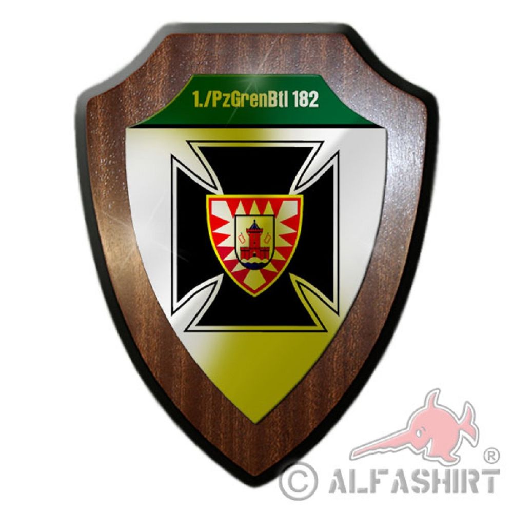 1 PzGrenBtl 182 Panzergrenadier Bataillon Bad Segeberg Wappenschild #19666