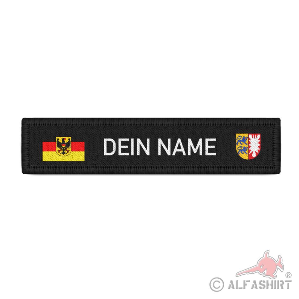 Namenspatch personalisiert Schleswig-Holstein SH Land Wappen Deutschland #41710